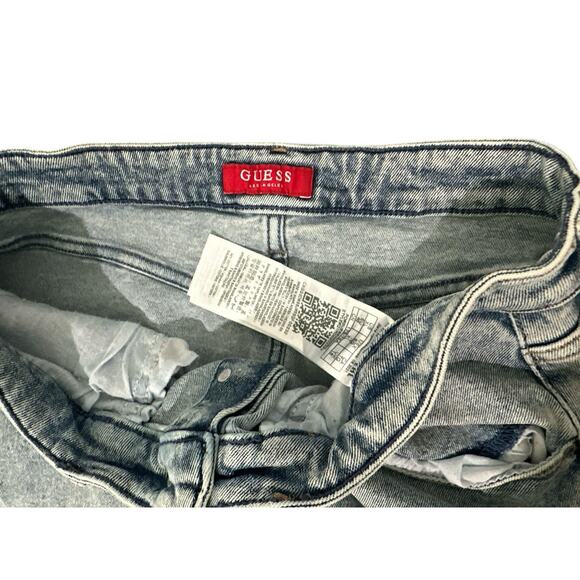 Guess Joanna's MR Mini Skirt in Indigo Acid, size large - Picture 5 of 6